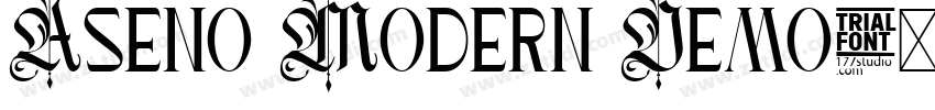 Aseno Modern Demo字体转换
